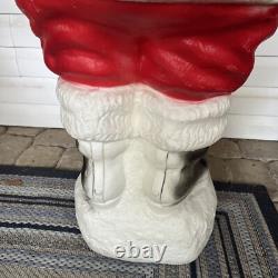 Jolly Giant Santa 1960's Irwin Plastics EXTREMELY RARE Blow Mold Santa 54 inch