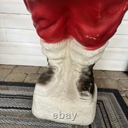 Jolly Giant Santa 1960's Irwin Plastics EXTREMELY RARE Blow Mold Santa 54 inch