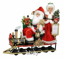 Karen Didion Originals The Lighted Mr And Mrs Claus Train Sc-49