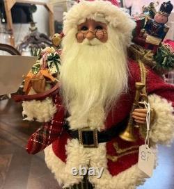 Karen Didion Originals Vintage Evergreen Santa CC16-109 Original Box 18 Tall