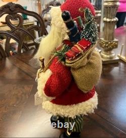Karen Didion Originals Vintage Evergreen Santa CC16-109 Original Box 18 Tall