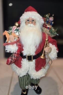 Karen Didion Originals Vintage Evergreen Santa CC16-109 Original Box 18 Tall