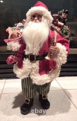 Karen Didion Originals Vintage Evergreen Santa CC16-109 Original Box 18 Tall
