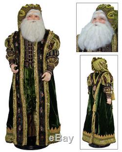Katherine's Collection 32 Tapestry Santa Claus Doll Renascence Figure High-End