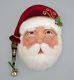 Katherine's Collection Tartan Traditions Santa Claus Wall Mask Hanging New
