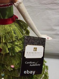 Katherines Collection Holiday 18 Lady with Tree Dress Christmas Doll Figure