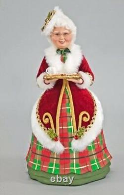 Katherines Collection Tartan Tradition Mrs Claus Figurine 13 Display 28-728586