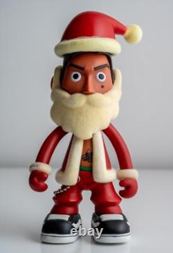 Kidrobot Estate MERRY X'MAS X'MAS SPECIAL SANTA CLAUS 5.5 + Tee Shirt Rare