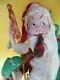 Klumpe Santa Claus Vintage Wool With Fur Christmas Doll Made In Spain With Tag Rare