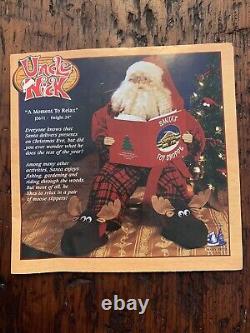 Kurt Adler A Moment To Relax Christmas Sitting Santa Clause Display Figure