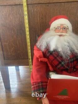 Kurt Adler A Moment To Relax Christmas Sitting Santa Clause Display Figure