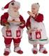 Kurt Adler Fabriche Santa Mr And Mrs Claus Christmas Pie And Cookies, 2 Pc Set