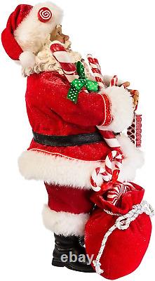 Kurt S. Adler 10.5 Santa with Candy and Sack Figure