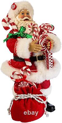 Kurt S. Adler 10.5 Santa with Candy and Sack Figure