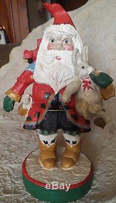 LARGE 1992 House of Hatten Denise D Calla 13 SANTA CLAUS with Bunnies #348