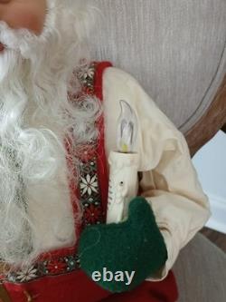 LARGE Sitting Santa 36 INCHES Motion Sensor CANDLE & TALKING 2001