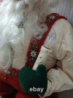 LARGE Sitting Santa 36 INCHES Motion Sensor CANDLE & TALKING 2001
