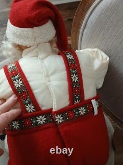LARGE Sitting Santa 36 INCHES Motion Sensor CANDLE & TALKING 2001