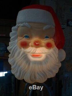 LARGE Vintage Empire 36 Blow Mold Santa Claus Face Christmas Decoration