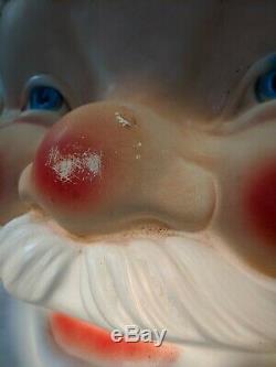 LARGE Vintage Empire 36 Blow Mold Santa Claus Face Christmas Decoration