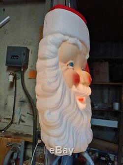 LARGE Vintage Empire 36 Blow Mold Santa Claus Face Christmas Decoration