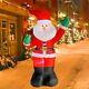 Led Backpack Santa Claus Inflatable Festive Christmas Yard Decoration