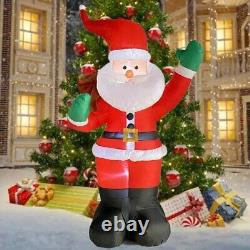 LED Backpack Santa Claus Inflatable Festive Christmas Yard Decoration