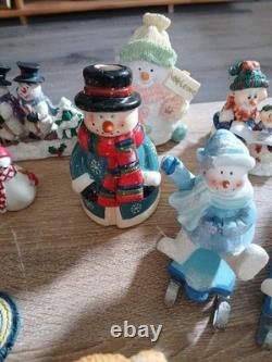 LOT of 33 Vintage VTG Santa Claus Figures Snowmen And Bears/ Merry Christmas