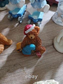 LOT of 33 Vintage VTG Santa Claus Figures Snowmen And Bears/ Merry Christmas