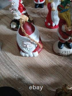 LOT of 33 Vintage VTG Santa Claus Figures Snowmen And Bears/ Merry Christmas