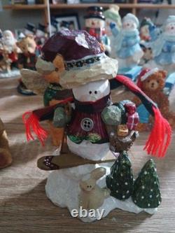 LOT of 33 Vintage VTG Santa Claus Figures Snowmen And Bears/ Merry Christmas