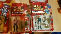 LOT of 5 1993 Tyco Double Dragon Figure MOC Jimmy Billy Lee Vortex Shadow master