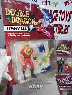 LOT of 6 1993 Tyco Double Dragon Figure MOC Jimmy Billy Lee Vortex Shadow master