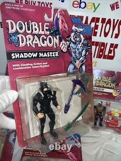 LOT of 6 1993 Tyco Double Dragon Figure MOC Jimmy Billy Lee Vortex Shadow master