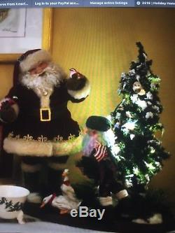 LYNN WEST DESIGNS, Christmas, Santa Claus and Herbie the Elf Large Diorama LTD