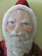 Large 21 Inch Mask Face Antique Santa Claus Wool Beard Velvet Suit