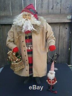 Large 24 Handmade Santa Claus by House of Hatten & Artist Dee Gann