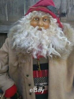 Large 24 Handmade Santa Claus by House of Hatten & Artist Dee Gann