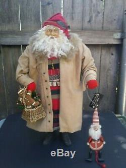 Large 24 Handmade Santa Claus by House of Hatten & Artist Dee Gann