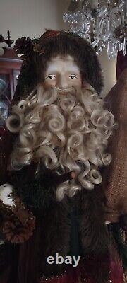 Large 34 Tall floor Father Christmas Santa Claus Holiday Figure tree topper