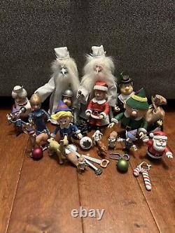 Large Lot Of Rudolph Red Nosed Reindeer Figures