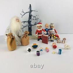 Large Lot of Memory Lane Santa Claus is Coming to Town Figures and Accessories
