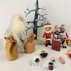 Large Lot of Memory Lane Santa Claus is Coming to Town Figures and Accessories