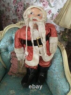 Large antique German Christmas Store Display Santa Claus 29 Inches 1920-1940