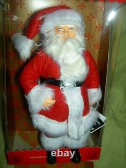 Large antique, jointed composition SANTA CLAUS doll figure, molded beard & boots