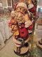 Lepi Santa Claus Hand Carved Hand Painted Italy 6.75 Kh