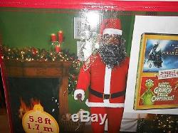 Life Size Animated Dancing African American Black Santa Claus (See Notes)