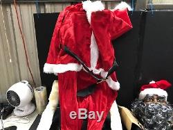 Life Size Animated Dancing African American Black Santa Claus by Gemmy FREE SHIP