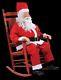 Life Size Animated Rocking Santa Claus Christmas Figure Prop Moves Talks