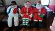 Life-size Plush Mr. & Mrs. Santa Claus & Snowman Doll Figures By Lillian Vernon